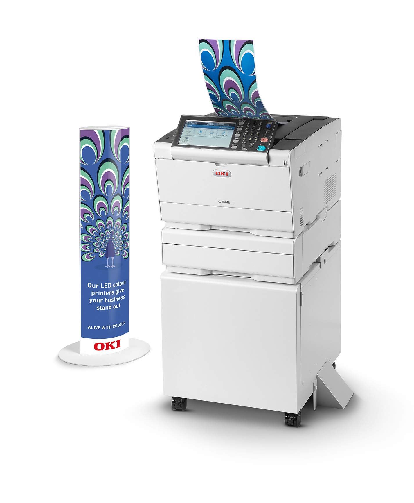 OKI C542dn Farbdrucker (Drucken, A4, 30 Seiten/Min., 7